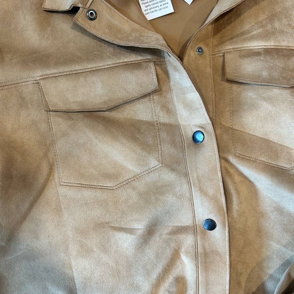 Shacket. Camel Color. New with Tags. - Picture 2 of 3